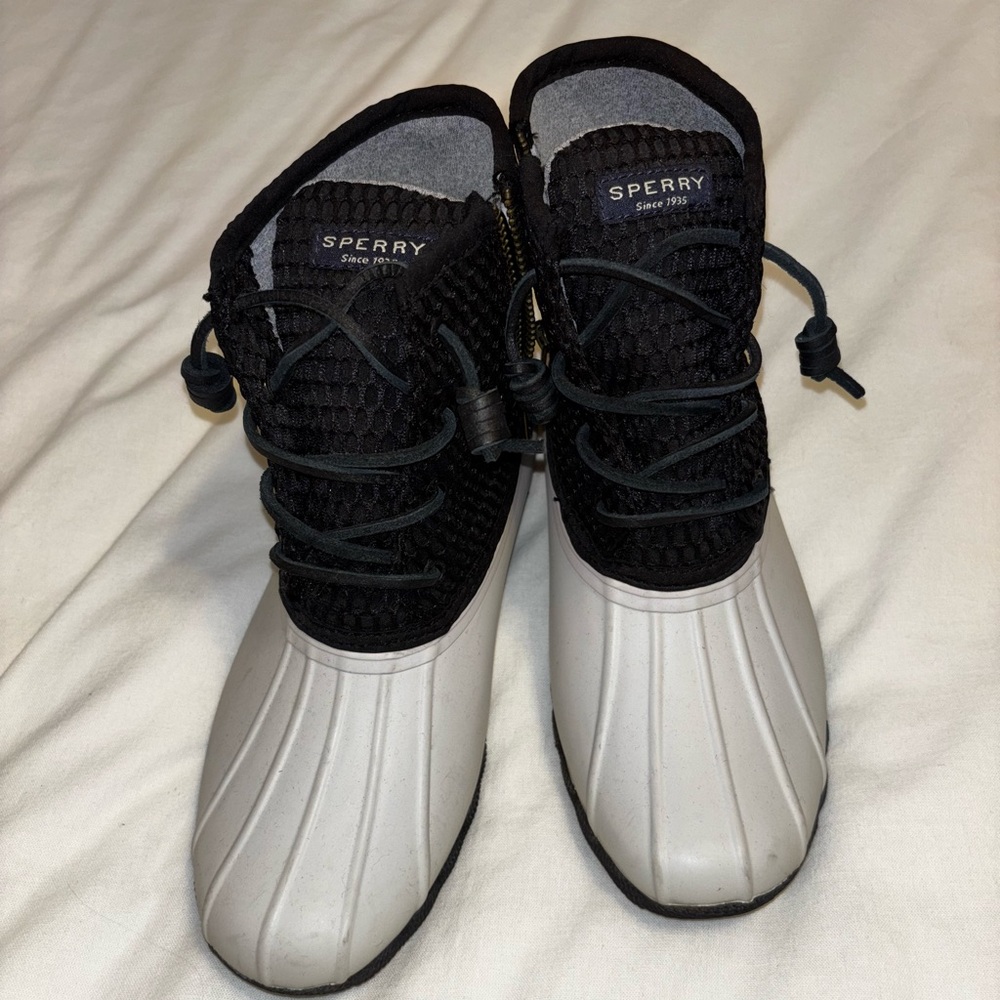 Sperry Saltwater Honeycomb Duck Boots